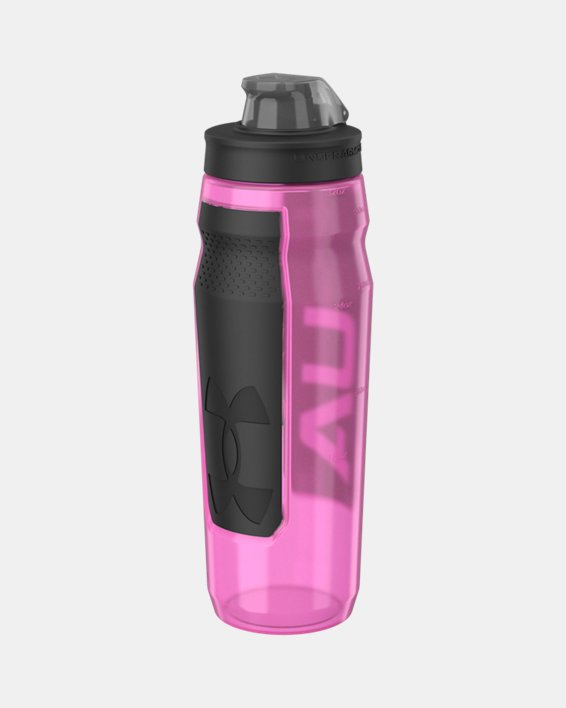 UA Playmaker Squeeze 32 oz. Water Bottle, Pink, pdpMainDesktop image number 1